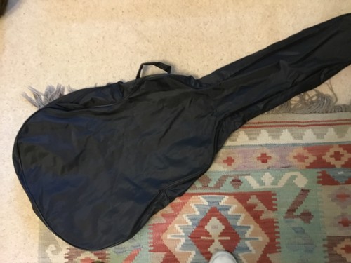 Black unpadded guitar - black,
