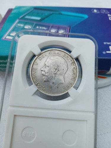 King george 1914 half crown - george,