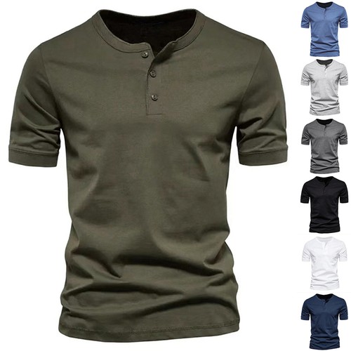 Mens casual neck shirts - casual,