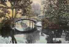 WALTHAM ABBEY  - HAROLD'S BRIDGE COLOUR POSTCARD  (EARLY 1900s)
