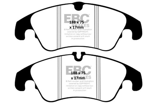 Ebc redstuff front brake pads - brake,