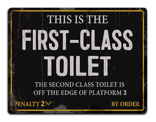 First class toilet retro - class,