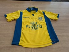 2008/2009 Leeds United 3rd Third Football Shirt Macron Age 7-8 yrs Kids MOT