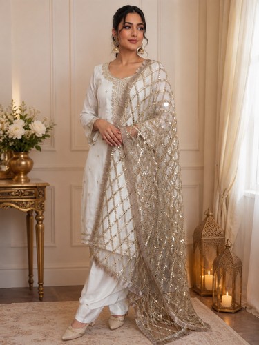 Indian lace dupatta - indian, phulkari
