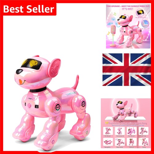 Robot dog pink rechargeable - dog,