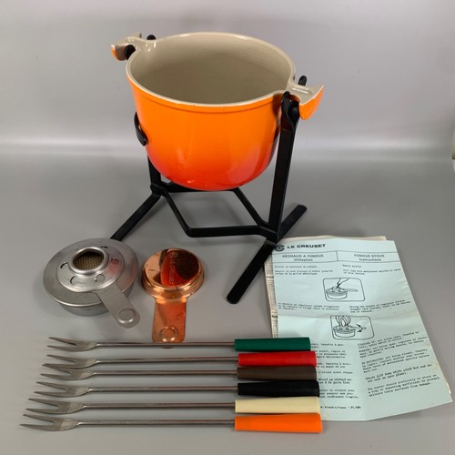 Vintage creuset fondue - le,