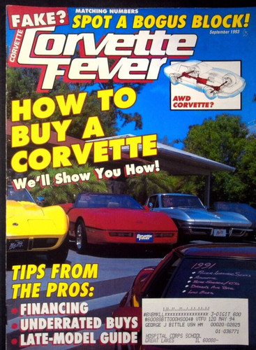 Corvette fever magazine - corvette,