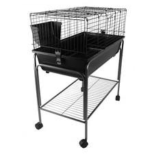 Rabbit Guinea Pig Bunny Extra Large Cage 120cm Blue/Black Single Tier