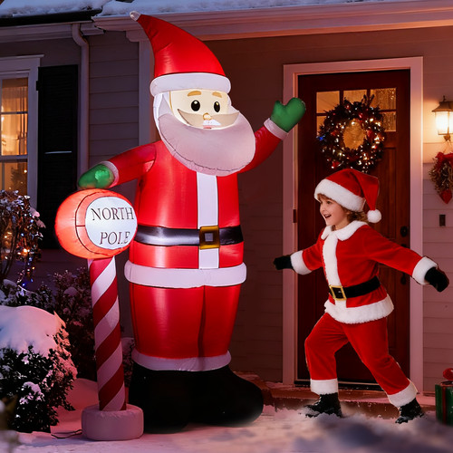 Inflatable 8ft tall santa - inflatable,
