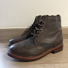 Hackett Leather Brogue Boots