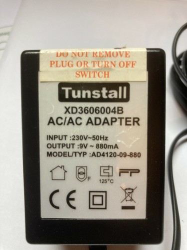 Tunstall adapter - ac-ac,