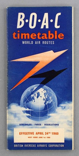 Boac airline timetable april - boac,