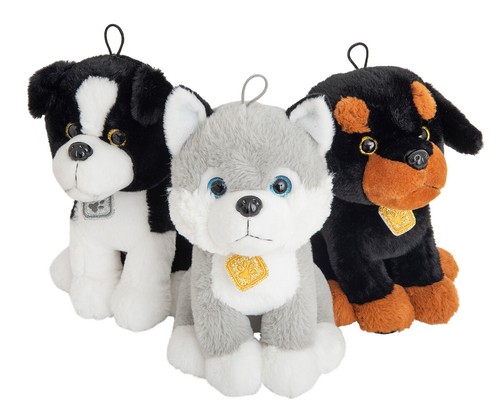 Toy soft plushie dogs - soft, types