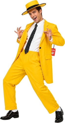 Mens 90s yellow suit costume - yellow,