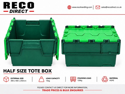 Small used tote box - box, /