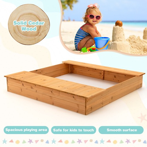 Covered kids sandbox - sandbox,