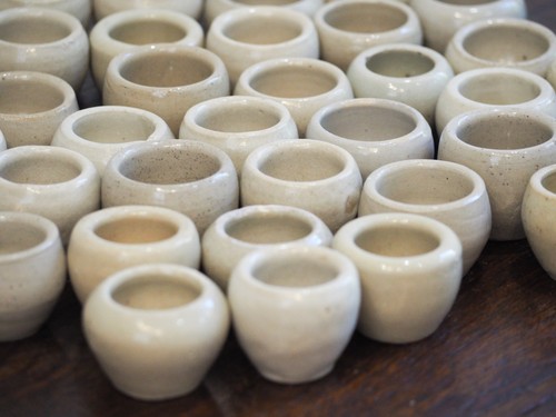 Vintage french glazed cream - vintage,