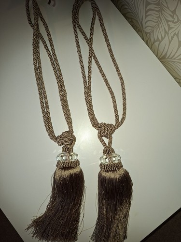 Pair champagne gold tassel - pair,