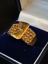 9ct Gold Keepers Buckle ring
