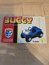 Vintage Flip Over Buggy Battery Operated Car Blinking Lights In Box