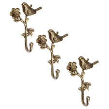 3Pc Metal Gold Wall Bird on