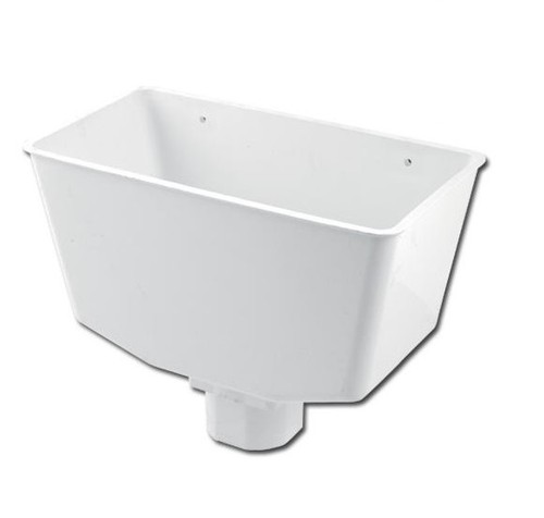 White square guttering down - guttering,