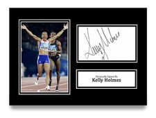 Kelly Holmes Signed A4 Photo
