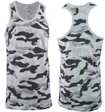 Mens Camouflage Sleeveless