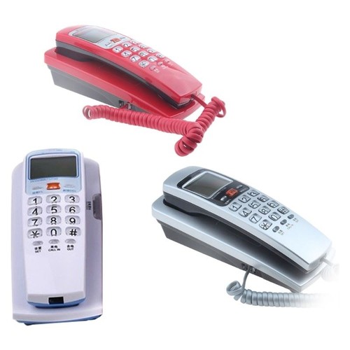Wall mount corded telephone - wall,