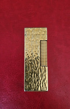 Vintage Gold Bark Dunhill Rollagas Lighter - FRESH OUT FROM SERVICE
