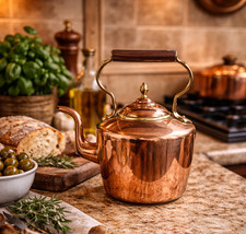 Large Antique Copper Kettle