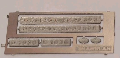 Gauge cjm train nameplate - n,