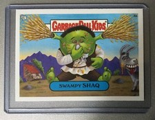 Topps Garbage Pail Kids Sticker Swampy Shaq 5a All New Series 3 Shrek