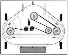  Cutter Deck Belt Fits COUNTAX