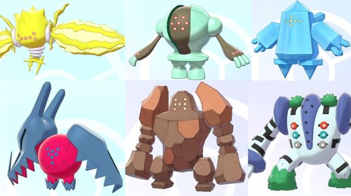 Shiny regi bundle for - regi, pokemon