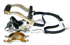 HORSE MOUTH GAG EQUINE DENTAL SPECULUM BLACK LEATHER STAINLESS STEEL SPARE BITS