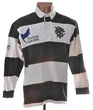 BARBARIANS FC 1990'S HOME RUGBY UNION SHIRT COTTON TRADERS SIZE M ADULT