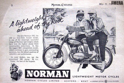 Norman 250cc uni - norman, anzani