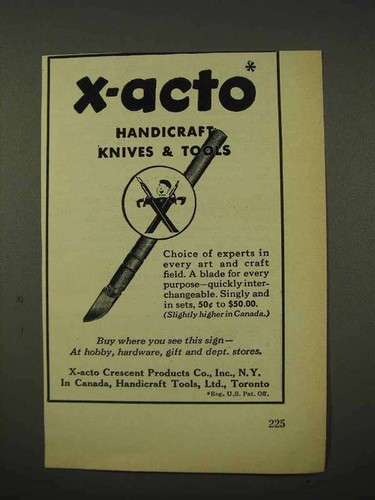 1948 acto knives - 1948, ad
