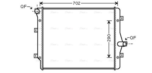 Ava coolant radiator vn2208 - ava,