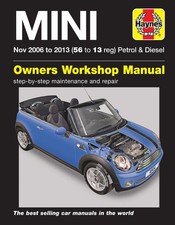 MINI Petrol & Diesel (Nov 2006-2013) Haynes Repair Manual
