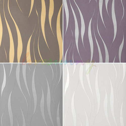Silver grey wallpaper wave - silver,
