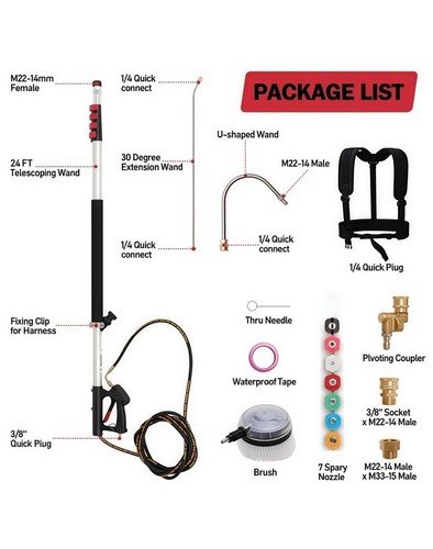 Telescoping pressure washer - pressure,