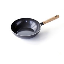 GreenChef Ceramic Non-Stick 24cm Wok Wooden Handle (Open Box)