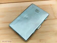 Art Deco Silver Tone Vintage Cigarette Case-Tobacciana-202