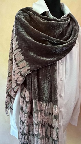 Velvet devoré scarf french - velvet,