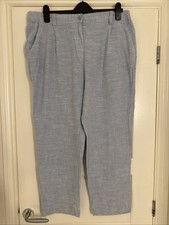 Next Women's Light Blue Linen