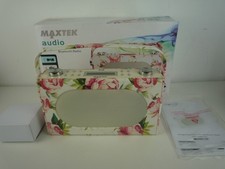 MAXTEK  DV309V-BT VINTAGE STYLE DAB & FM RADIO WITH BLUETOOTH FLORAL PATTERN BOX