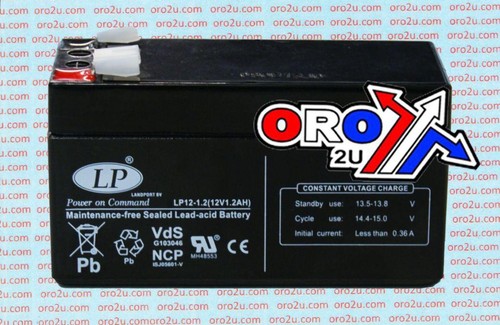 Lp12 12v 2a dry cell - 12v-1.2a,