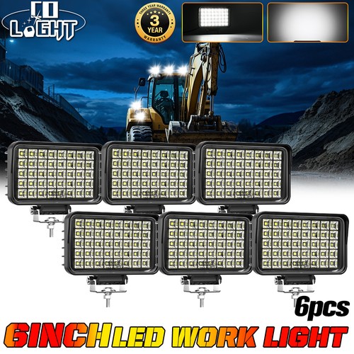 6pcs new 6x4 powerful led - 6pcs,